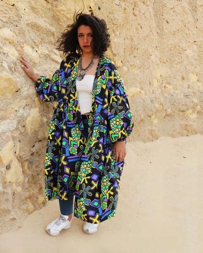[L15-louqi] Colorful Kimono Puffy Sleeves