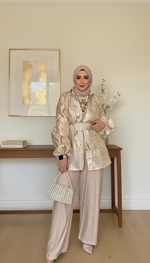 Metallic Jacquard Suit