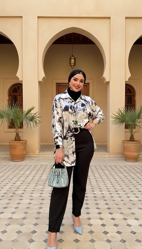 [SU6/Sum26] Fluid Art Silky Suit