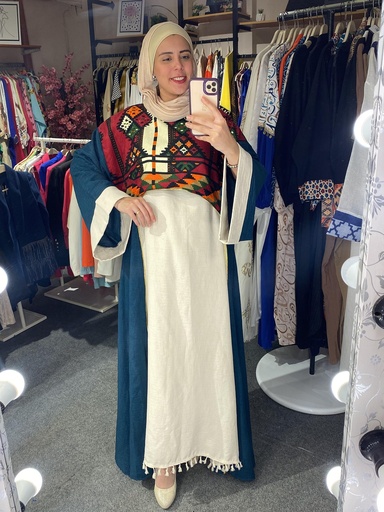 [14-sk-rmd24] ASALA Two Pieces Embroidered Kaftan