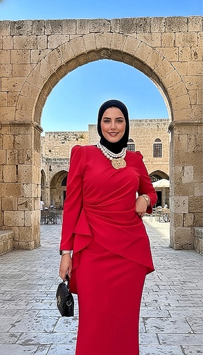 [sum26] Evening Draped Waist Dress