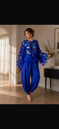 3D Floral Tulle Suit