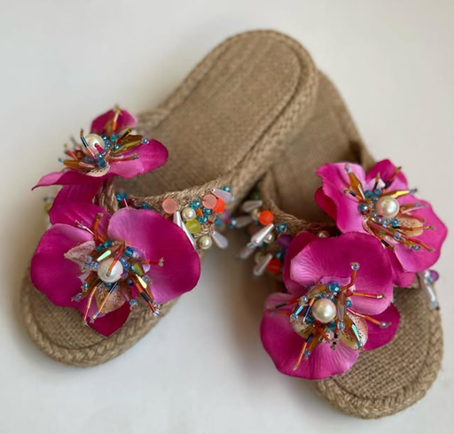 Fuchsia Bloom Slippers