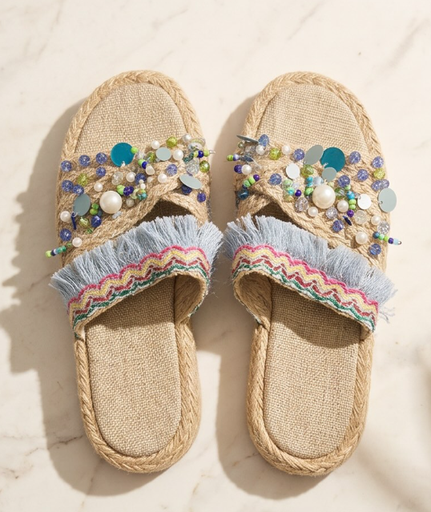 Boho Fringe Slippers
