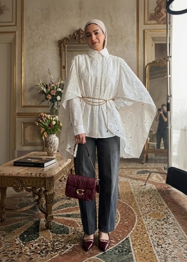 [sum26] Broderie Cotton Shirt