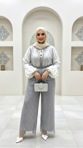 [sum26/ri146] Embroidered Lace Suit