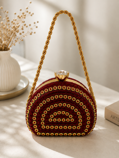 Silver Ring Clutch