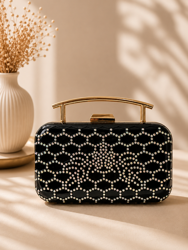 Crystal Web Clutch