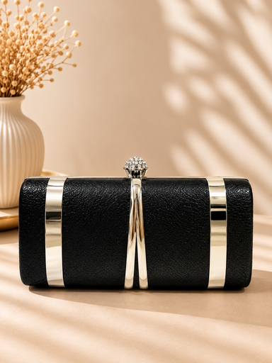 Silver Framed Clutch