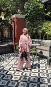 Nude Bow Co-ord Set 