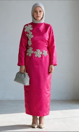 Embroidered Organza Skirt Suit (S) (2P)